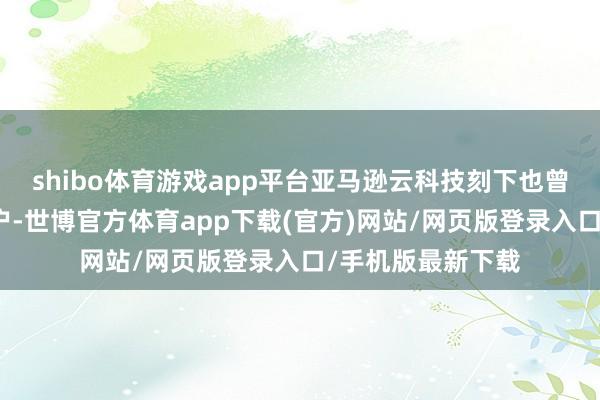 shibo体育游戏app平台亚马逊云科技刻下也曾为电商寂寞站客户-世博官方体育app下载(官方)网站/网页版登录入口/手机版最新下载