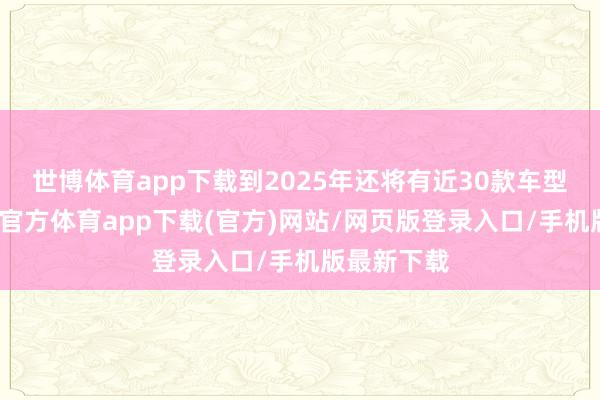 世博体育app下载到2025年还将有近30款车型配备-世博官方体育app下载(官方)网站/网页版登录入口/手机版最新下载