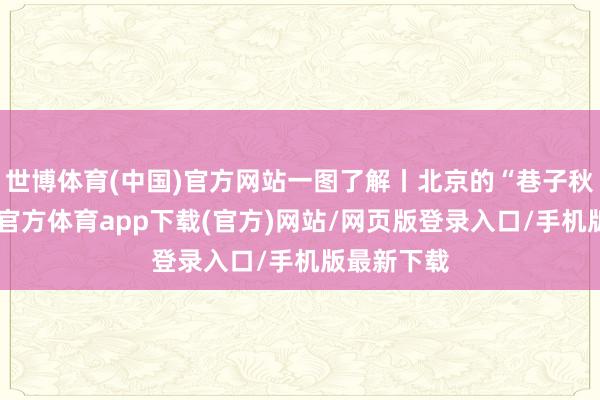 世博体育(中国)官方网站一图了解丨北京的“巷子秋色”-世博官方体育app下载(官方)网站/网页版登录入口/手机版最新下载